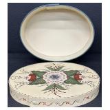 Scandinavian Folk Art Painted Kurbits Box by Dorothy F. Anderson, 1988
