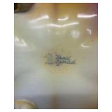 Antique Hand Painted Nippon Squash Shaped Biscuit Jar with Floral Design