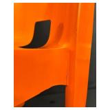 Vintage Kartell 860 Orange Plastic Chair by Prof Joe Colombo, Made in Italy