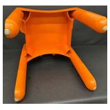 Vintage Kartell 860 Orange Plastic Chair by Prof Joe Colombo, Made in Italy
