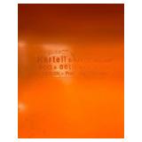 Vintage Kartell 860 Orange Plastic Chair by Prof Joe Colombo, Made in Italy