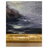 Thomas Kinkade Split Rock Light Lighthouse Landmarks I Framed Canvas Print