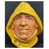 Pair of Bossons England Chalkware Characters-Coxswain & Fisherman Busts