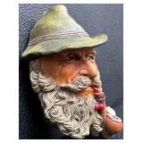 Pair of Vintage Bossons Chalkware Wall Head Plaques