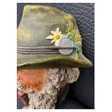 Pair of Vintage Bossons Chalkware Wall Head Plaques