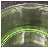 Vintage Hazel-Atlas Green Uranium Glass Stacking Glass Bowls