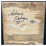 Hand-Carved Wooden Figurine by Antonio Ortega 1999