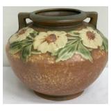 Roseville Pottery Dahlrose Vase with Raised Floral Design - 1920-1928