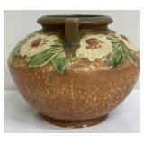 Roseville Pottery Dahlrose Vase with Raised Floral Design - 1920-1928