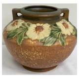Roseville Pottery Dahlrose Vase with Raised Floral Design - 1920-1928