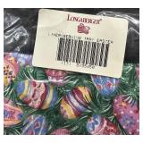 Longaberger Easter Basket Set with Liners and Serving Tray Liner