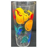 Set of 5 Vintage Fruit-Patterned Tumblers