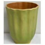 Roseville Pottery Green Glazed Ribbed Plant Pot - 80-6