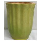 Roseville Pottery Green Glazed Ribbed Plant Pot - 80-6