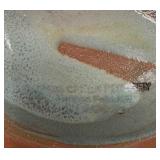 Artisan Pottery Bowl with Sculpted Horses Motif