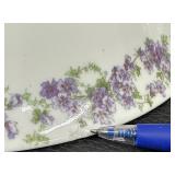 7-Piece Antique PM Bavaria Floral Porcelain Serving Set with Covered Bowls and Gravy Boat