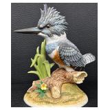 Andrea by Sadek King Fisher Porcelain Bird Figurine