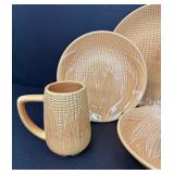 Vintage Stangl Maize-Ware Handcrafted Pottery Dish Set with Corn Motif - 6 Pieces