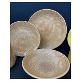 Vintage Stangl Maize-Ware Handcrafted Pottery Dish Set with Corn Motif - 6 Pieces