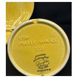 Vintage Stangl Maize-Ware Handcrafted Pottery Dish Set with Corn Motif - 6 Pieces