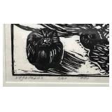 Framed Linocut Artwork 