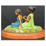 Thomas Blackshear Ebony Visions Sisters Forever In Childhood Figurine with Box