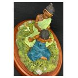 Thomas Blackshear Ebony Visions Sisters Forever In Childhood Figurine with Box