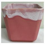 Roseville Pasadena Square Planter Pink and White - L-31, Cira 1952