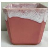 Roseville Pasadena Square Planter Pink and White - L-31, Cira 1952