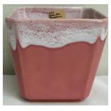 Roseville Pasadena Square Planter Pink and White - L-31, Cira 1952