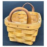 Longaberger Miniature Collectors Basket Collection - Set of 3 and 1 Small Basket