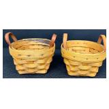 Longaberger Miniature Collectors Basket Collection - Set of 3 and 1 Small Basket