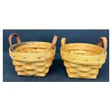 Longaberger Miniature Collectors Basket Collection - Set of 3 and 1 Small Basket