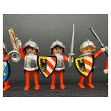 1974 Geobra Playmobil Medieval Knights Figure Set with Accessories