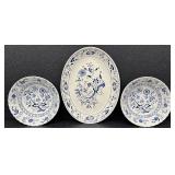 Blue Nordic and Johnson Brothers English Ironstone Dinnerware Set, 28 Pieces