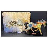 Horse of a Different Color Moroccan Mosaic- #20306 - Arabian Horse Figurine with Box and Tag