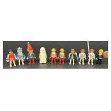 Set of 9 Vintage Playmobil Knights, Ghost, and Medieval Figures