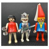 Set of 9 Vintage Playmobil Knights, Ghost, and Medieval Figures