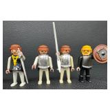 Set of 9 Vintage Playmobil Knights, Ghost, and Medieval Figures