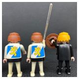 Set of 9 Vintage Playmobil Knights, Ghost, and Medieval Figures