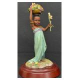 Thomas Blackshear Ebony Visions The Flower Girl Limited Edition Figurine- #37026 with Box