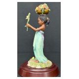 Thomas Blackshear Ebony Visions The Flower Girl Limited Edition Figurine- #37026 with Box
