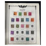 Collection of US and Foreign Postage Stamp Albums with Loose Stamps