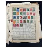 Collection of US and Foreign Postage Stamp Albums with Loose Stamps