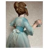 Andrea by Sadek Porcelain Figurine Girl in Blue Dress