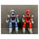 Lot of 4 Cool and Colorful Electric Robots with Remotes and Accessories