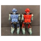 Lot of 4 Cool and Colorful Electric Robots with Remotes and Accessories