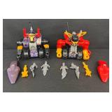 Vintage 1993 Milton Bradley Power Gladiators RC Robots with Accessories