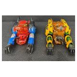 Transformers Beast Machines Beast Riders Cheetah and Mechatron Dragon Figures