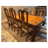 Vintage Drexel Heritage Furnishings Dining Table with 8 Chairs